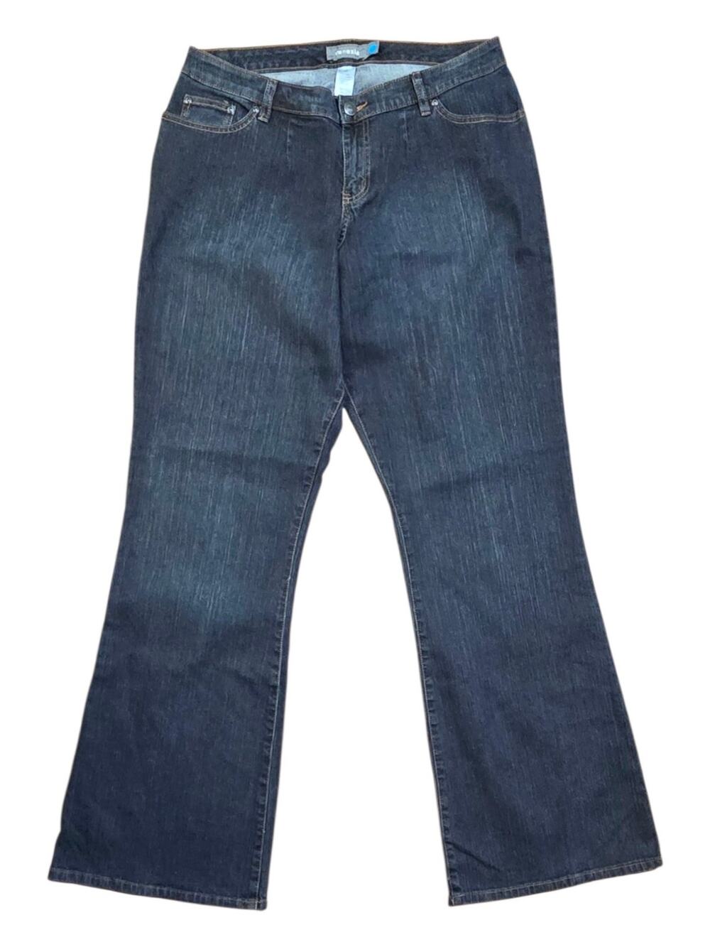 NWT Lane Bryant Venezia Stretch Flare Jeans Dark Wash Plus Size 1 Tall